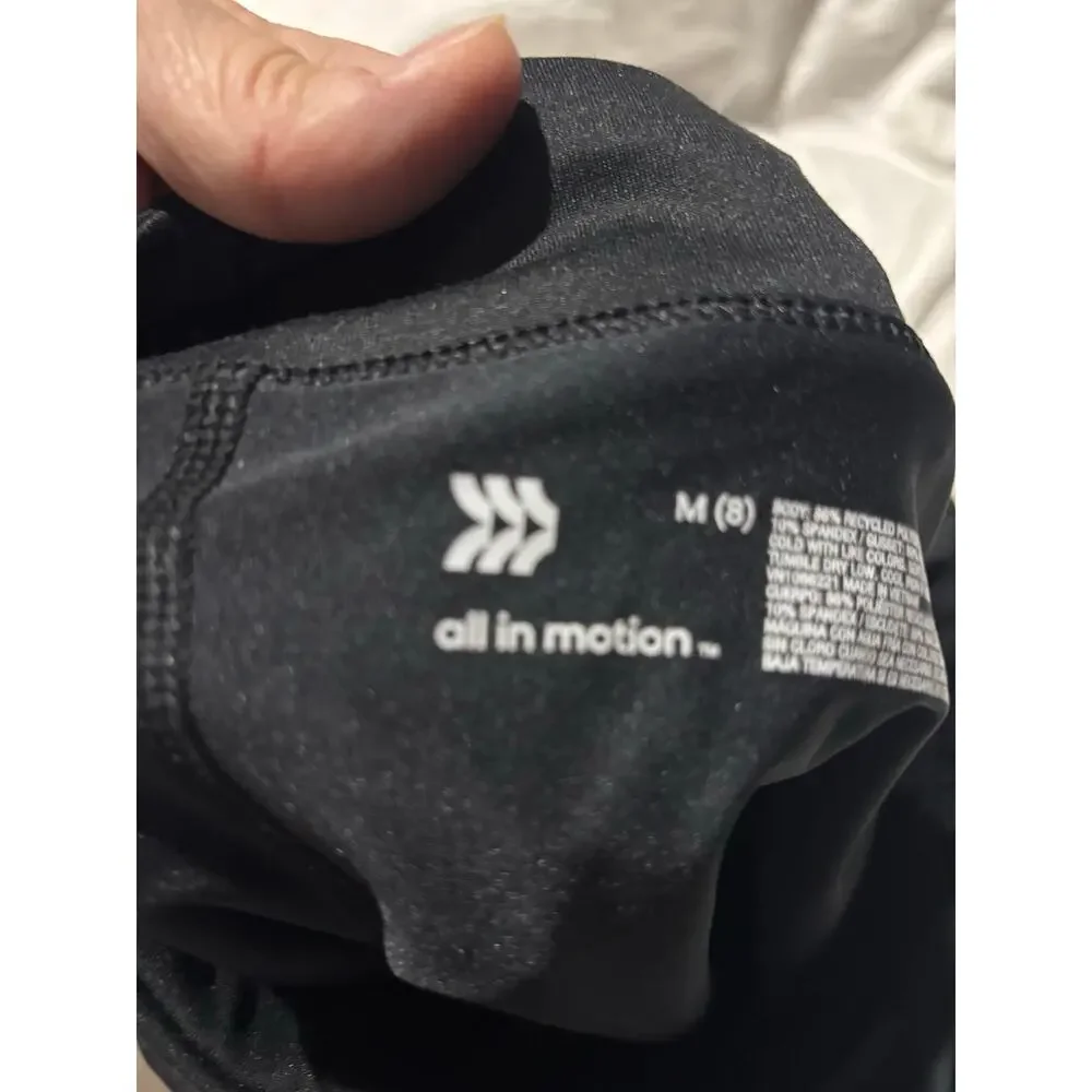 All In Motion m 8 black skort shorts skirt combo like New euc
